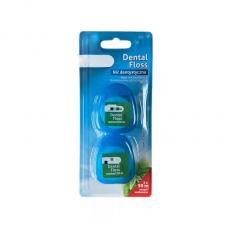 2pcs blister pack waxed mint dental floss