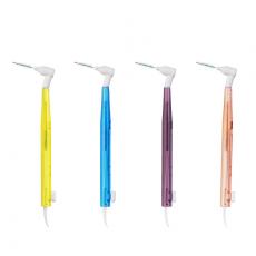 L shape dental orthodontic toothbrush interdental brush 20pcs box pack  clean replacement head  Custom logo label home travel 